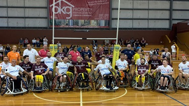 England vs Queensland wheelchair rugby