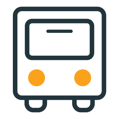 Roads icon for budget - a bus