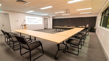 Function room - U-shape style seating arrangement.