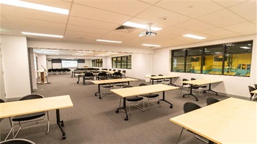 Combining the three function rooms will provide space for up to 150 attendees.