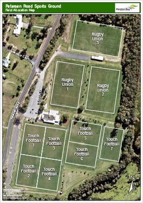 Petersen Road Sports Ground - Field allocation