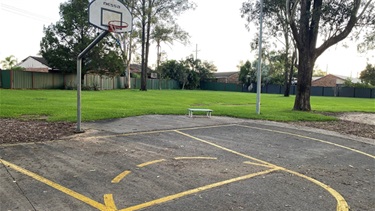 Hallf-basketball court