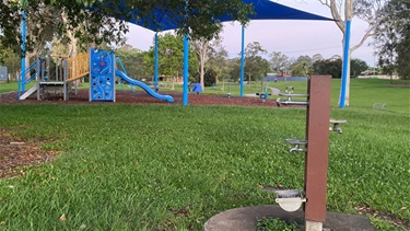 Playground and water bubbler