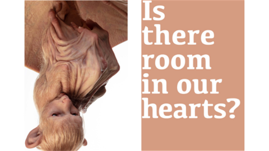 Poster with words Is there room in your heart?