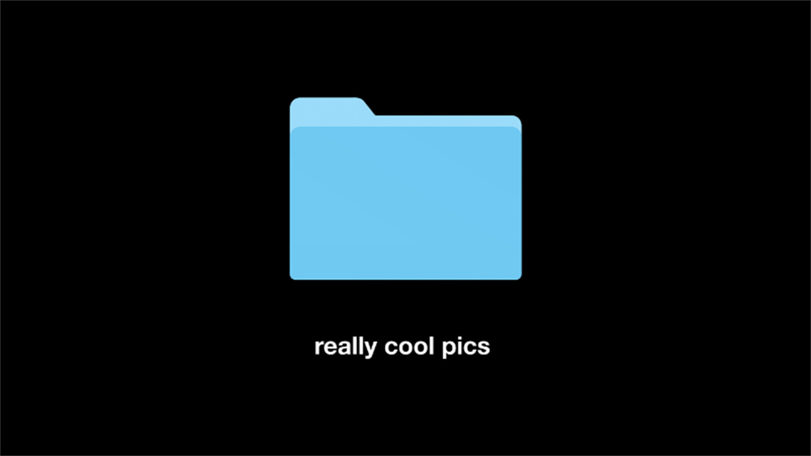 Image a blue file folder icon