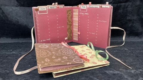 Handmade pink book for birthdays