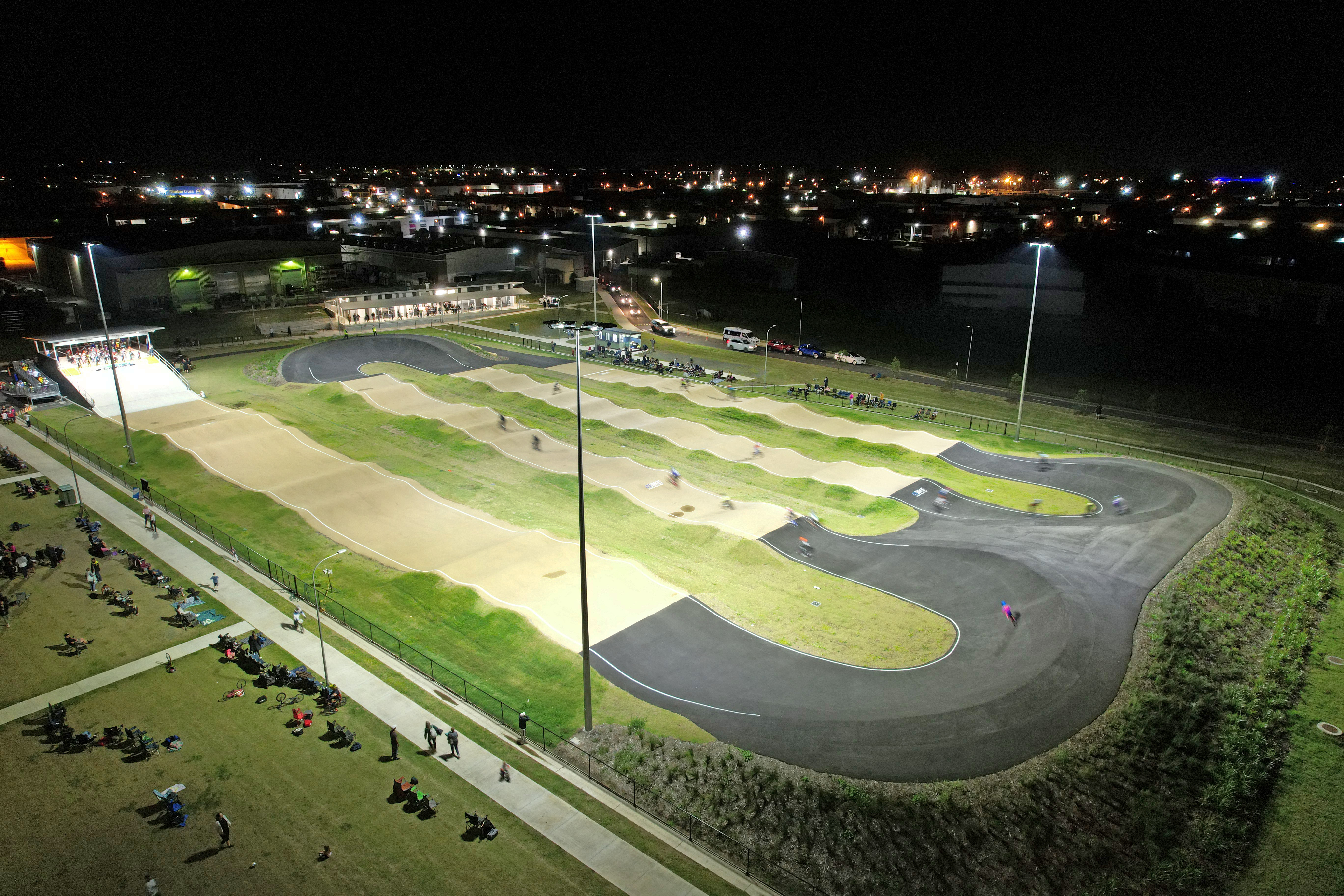 Nolan Park BMX Track off and racing in Moreton Bay City of Moreton Bay