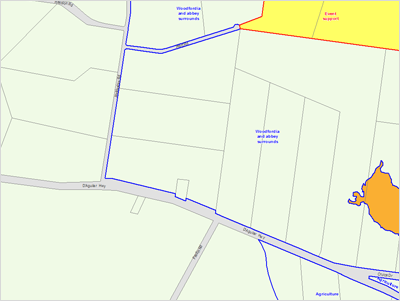 Rural zone map example