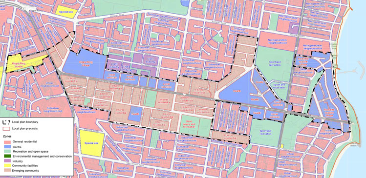 Zone Map of Redcliffe