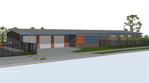 A 3d render of a new SES Deception Bay Depot concept