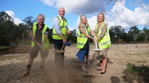 Youngs Crossing Road sod turn