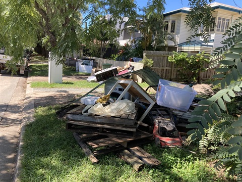 Image of flood-damaged household items