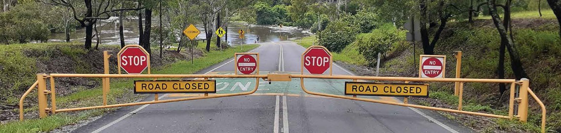 Youngs Crossing Road closed due to flooding